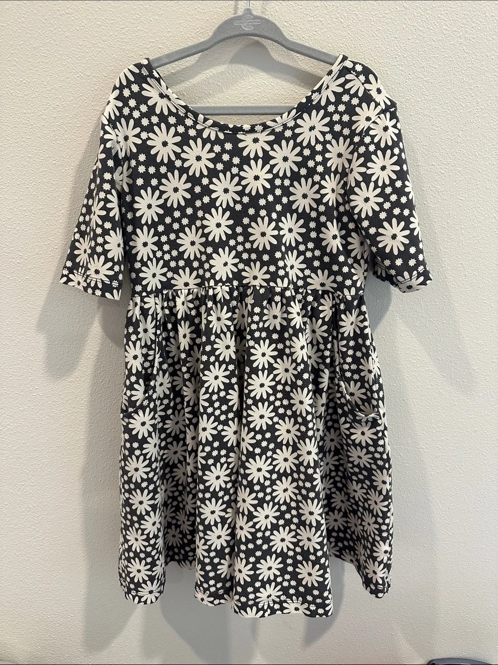 Hanna Andersson Elbow Print Skater Dress